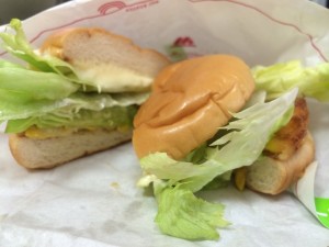 べジテリヤキバーガー コーンの香ばし揚げ ※パティ抜き(3)